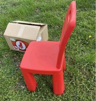 купить красный стул и стол для ребенка