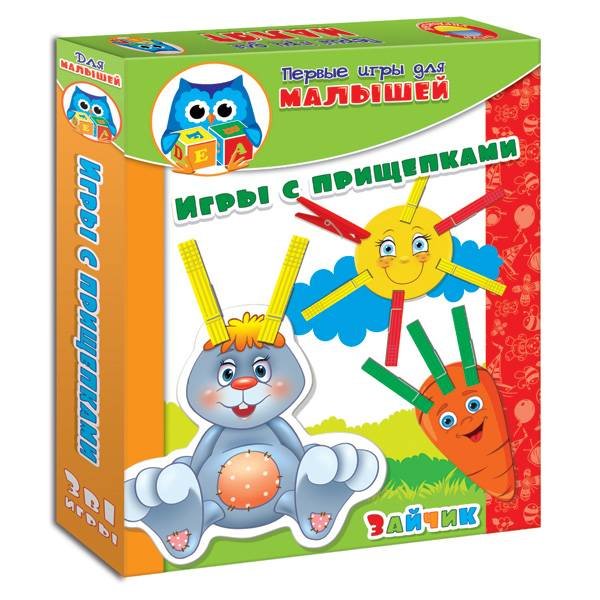 Игра Умничка с прищепками Зайчик VT 1307-04 купить в Харькове, Киеве ...