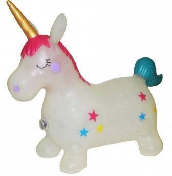 купить прыгун единорог резиновый светящийся с музыкой