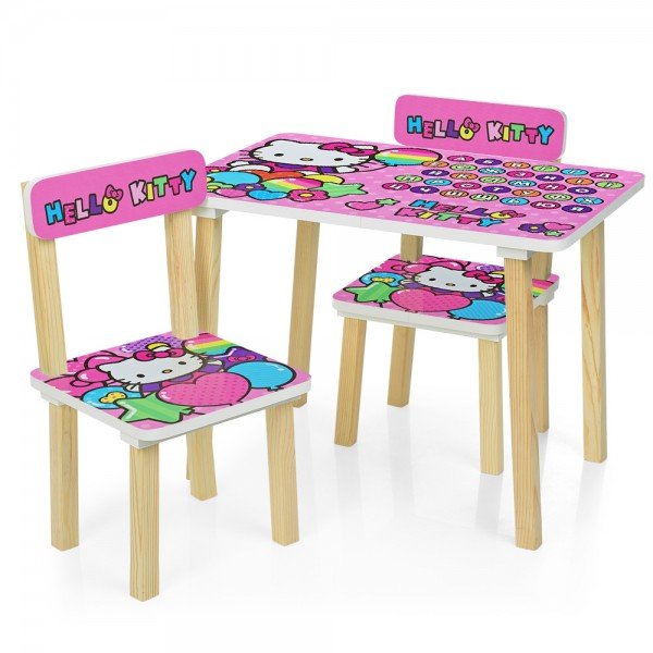 Детский стол и 2 стула Hello Kitty 501-49 розово-голубой купить в ...