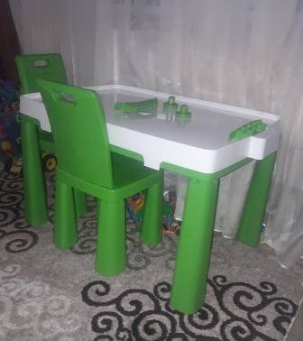 Купить зеленый стол и стульчики Долони