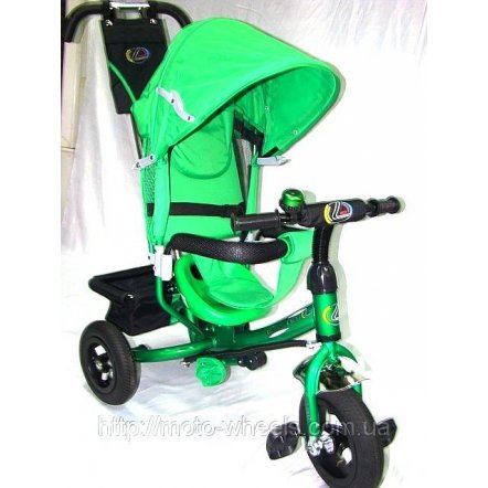 Велосипед Lexus 007 Stroller с надувными колесами &quot;Baby Club&quot; зеленый