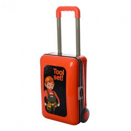 Набор инструментов с верстаком в чемодане 008-922A оранжевый