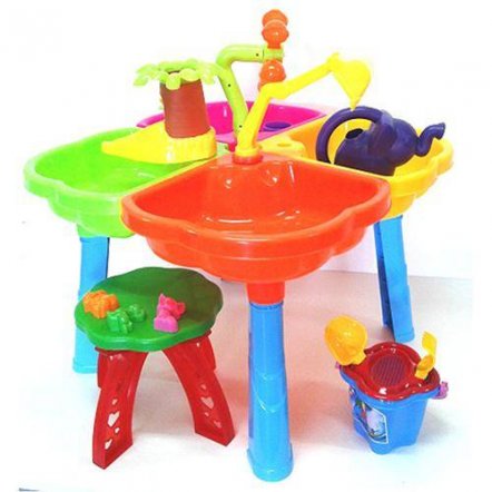 Песочный стол с набором, стульчиком и лейкой 01-121-1 Киндервей