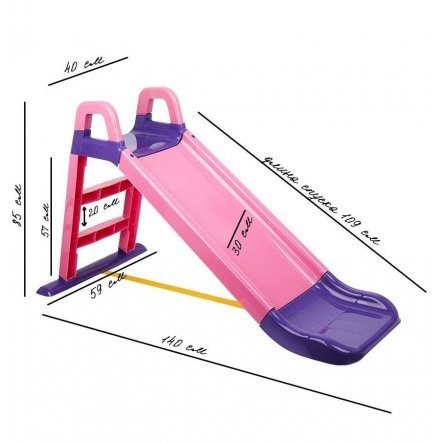   Детская  горка для дома розово-фиолетовая 0140 Долони