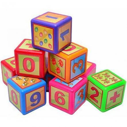 Кубики пластмассовые Математика  большие 020/3 Bamsic