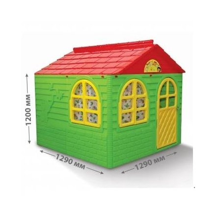Домик для  детей для улицы средний зеленый Долони-Тойс 02550 