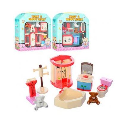Мебель для кукол мини с фигурками мишек HY-033-4-5AE 