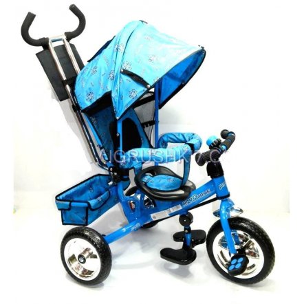 Велосипед Profi Trike M 0448-1 голубой c тормозами