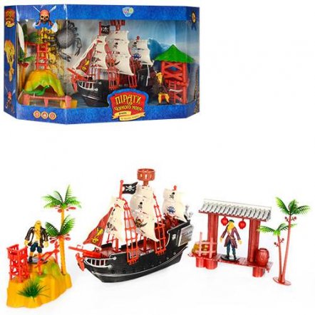 Набор пиратов детский &quot;Пиратский кораблик с Пиратами&quot; М 0519 