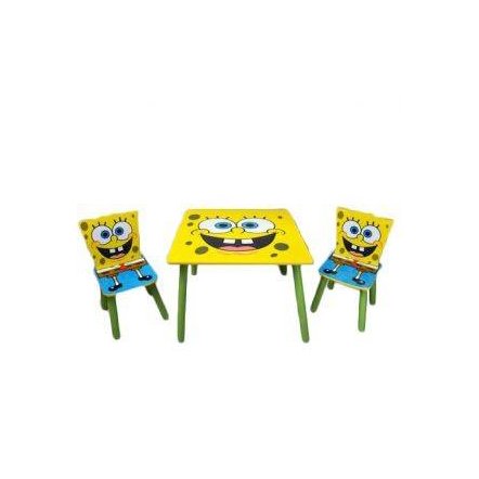 Детский столик и два стульчика &quot;Губка Боб&quot; 06449 квадратный