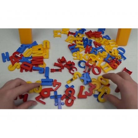  Мольберт  детский с магнитами 0703 RUS-UK-ENG "Доска знаний 3 в 1" Joy Toy