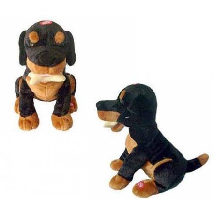 Собака интерактивная лает, скулит, дает лапку MP 0857 черная