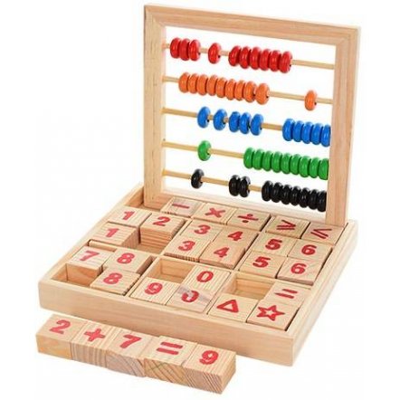 Набор первоклассника со счетами и цифрами деревянная игрушка 1166