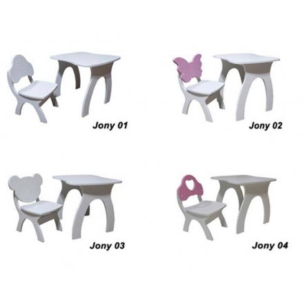Стол и стул корпус МДФ 4 вида Jony 04