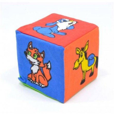 Кубики мягки  погремушка &quot;Животные&quot; или &quot;Ребенок&quot; 123 Умная игрушка