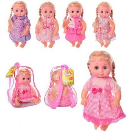 Кукла изумительная Машенька музыкальная в рюкзаке 1401-1402-1403