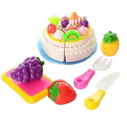 Продукты Торт на липучке игрушка с фруктами 170С1