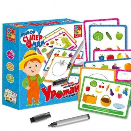 Простые игры с маркером &quot;Урожай&quot; VT1802-12 Vladi Toys