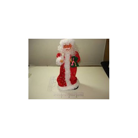 Дед Мороз игрушка с музыкой и светом 2 вида 201-12/60810 в красном