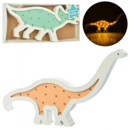 Деревянная игрушка ночник Динозавр 2 вида MD 2079