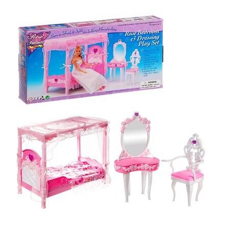 Мебель для кукол Спальная с балдахином 2614 Gloria