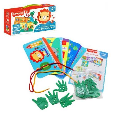 Игра с пуговичками-ладошками Fisher Price Учимся считать VT2905-25-17