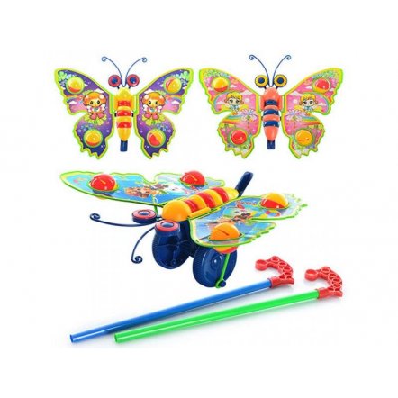 Каталка бабочка - погремушка машет крыльями 305