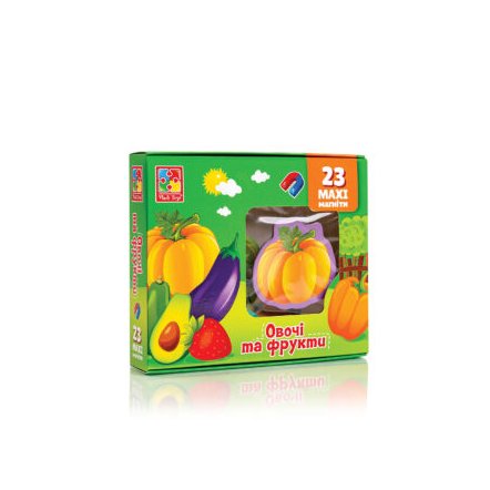 Мягкие магниты  Овощи и фрукты VT3106-28 Новые