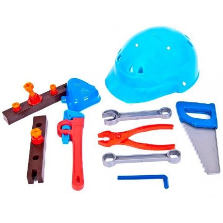 Набор инструментов Юный плотник 17 предметов с каской 32-003 KinderWay