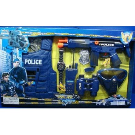 Набор полицейского 33530 с биноклем, маской, автоматом и жилетом