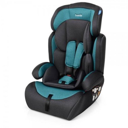  Автокресло серо-изумрудное детское группа 1-2-3 лен  M 3546 Emerald Gray 