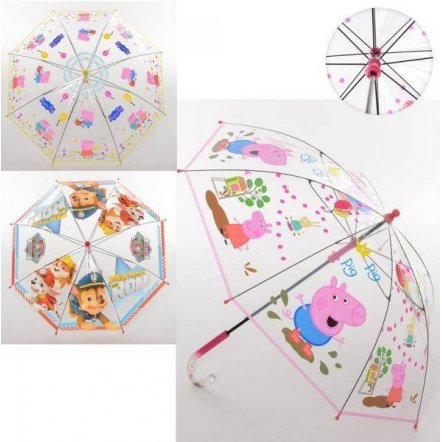 Зонт прозрачный детский Мультфильм 3638