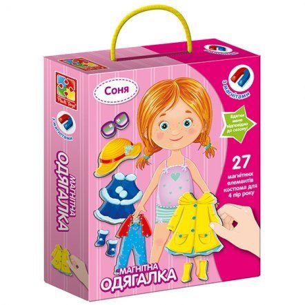 Игра с магнитами Одевашка Ева VT3702-04