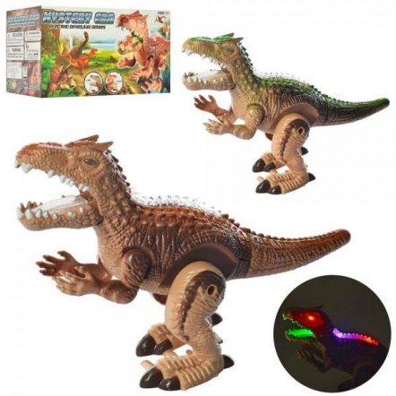 Динозавр со звуком и светом ходит подвижные детали 3837