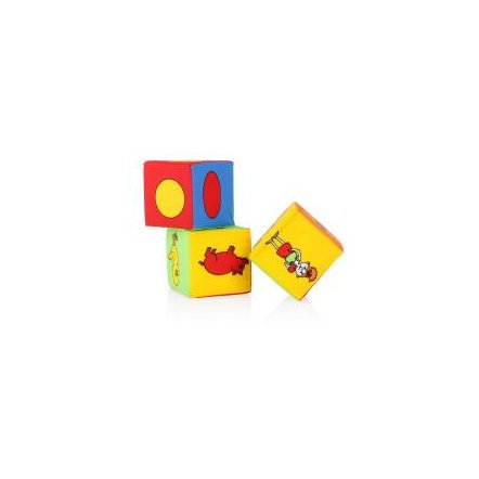 Кубики мягкие 3 штуки 125 Умная игрушка
