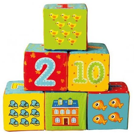 Кубики мягкие Малыш Цифры 1401 Vladi Toys