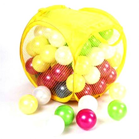  Набор шариков для сухого бассейна в сумке/кульке 80 штук перламутровые  467 в.6 Орион