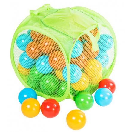  Набор шариков для сухого бассейна в сумке 80 штук матовые на змейке 467 в.5 Орион