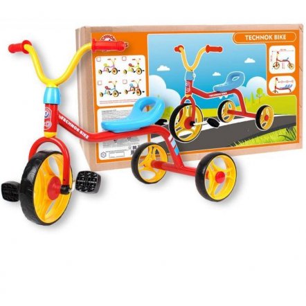 Велосипед детский трехколесный с прочной стальной рамой 4746 ТехноК