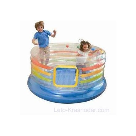Батут детский надувной Intex 48264 &quot;Радуга&quot;. УЦЕНКА!!!!+ шарики для сухого бассейна по 0,99 грн!!