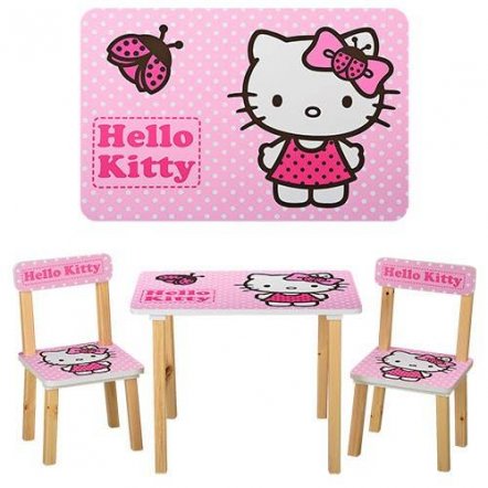 Детский стол и 2 стула Hello Kitty 501-16 Vivast, Украина 