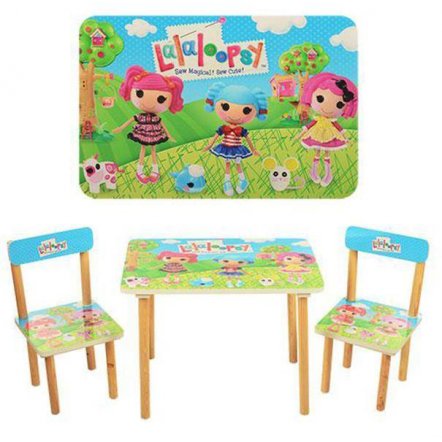 Детский стол и 2 стула   Lalaloopsy 501-3  Vivast, Украина