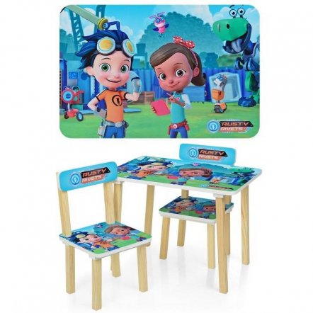 Детский стол и 2 стула Механик Расти 501-50