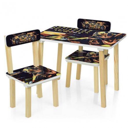 Детский стол и 2 стула Трансформеры Бамблби Bumblbi 501-54