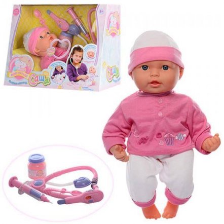 Кукла &quot;Моя Малышка&quot; с набором доктора стучит сердце, плачет, горят щечки при температуре 5238 Joy Toy