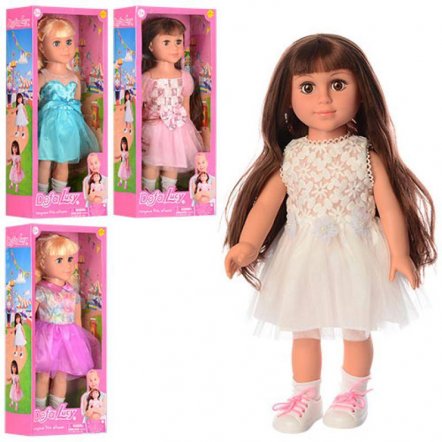 Кукла  в платье 4 вида 5504 DEFA