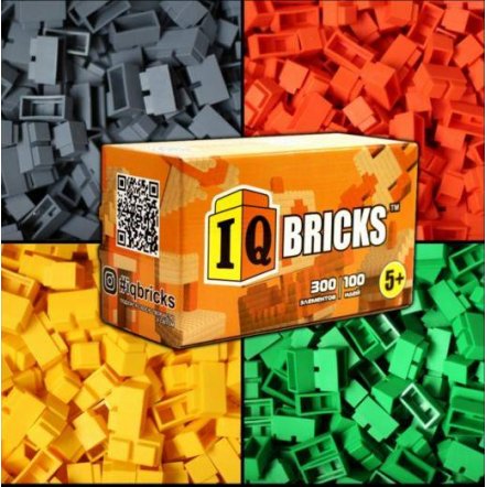 Конструктор блочный пластиковый 300  кирпичиков  2020 IQ BRICKS