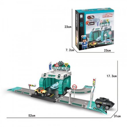 Гараж игрушка Гонки 30 деталей 660-A82