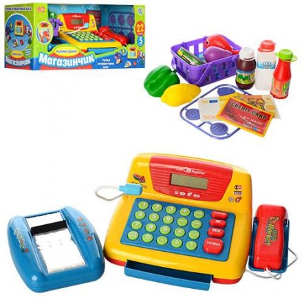  Кассовый аппарат "Супермаркет" с продуктами для детей 7016 Joy Toy